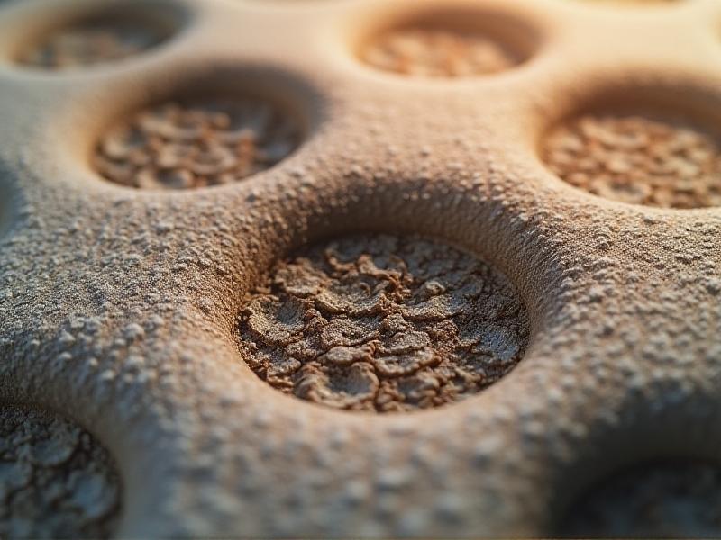 A close-up view of insulation material affected by moisture, showing damp spots and mold growth. The image highlights the detrimental effects of moisture on insulation longevity and the importance of moisture-resistant substrates.